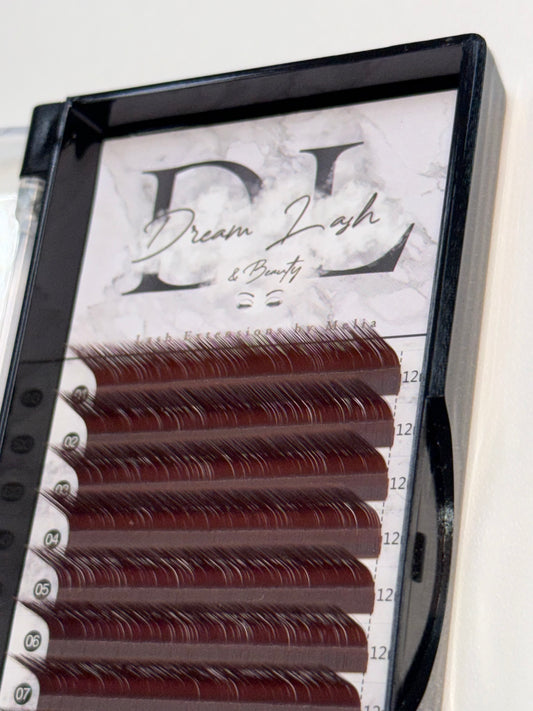 Raspberry Brown Lash Trays Single